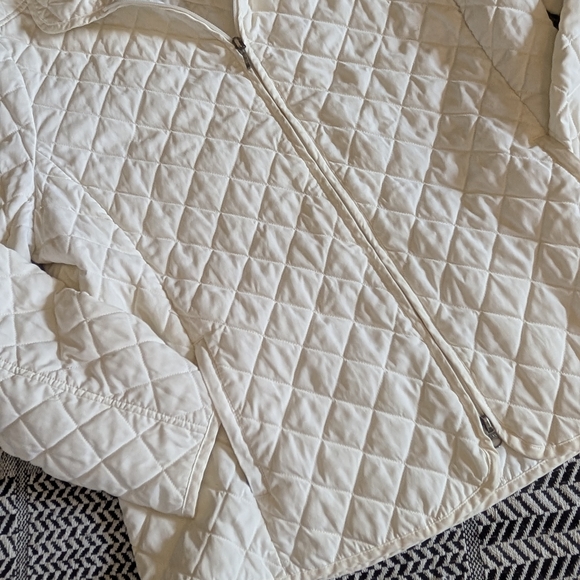 Croft & Barrow Cream Quilted Jacket - Picture 2 of 12